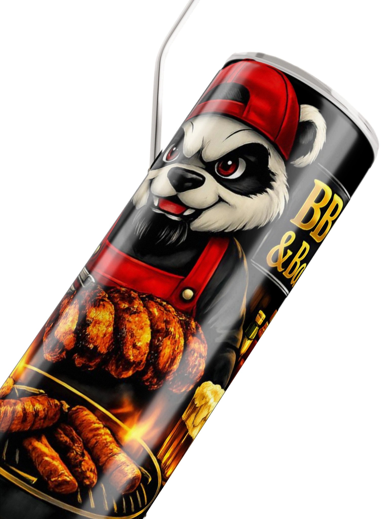 BBQ & Balls Stainless Tumbler W/ Straw product image (4)