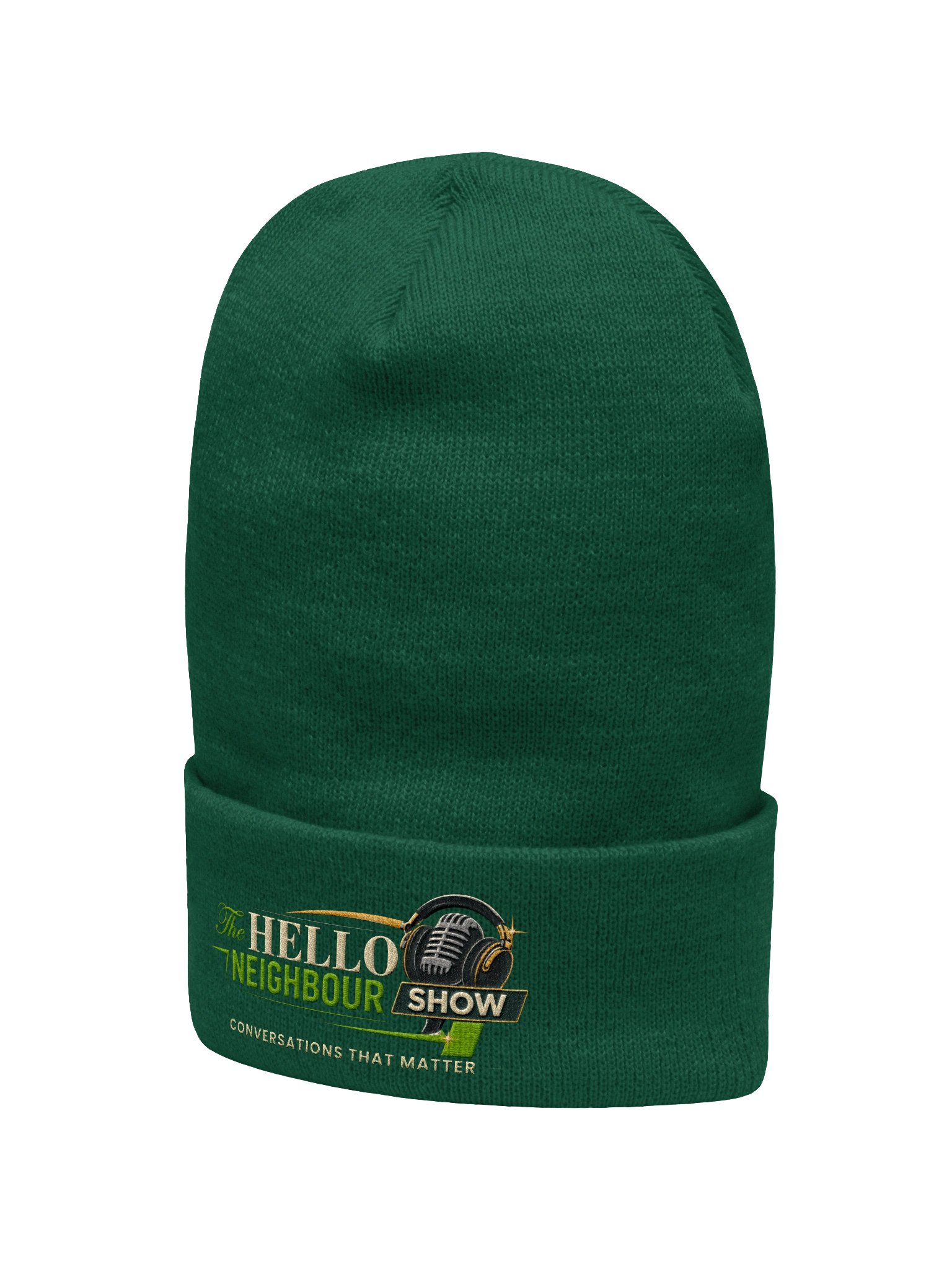 The Hello Neighbour Show™ Premium Embroidered Logo Cuffed Beanie | Official Knit Beanie product image (2)