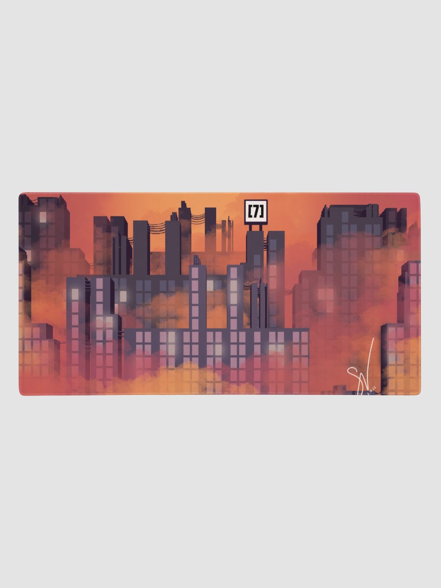 Hazy City Sunset Gaming Mouse Pad / Desk Mat product image (3)