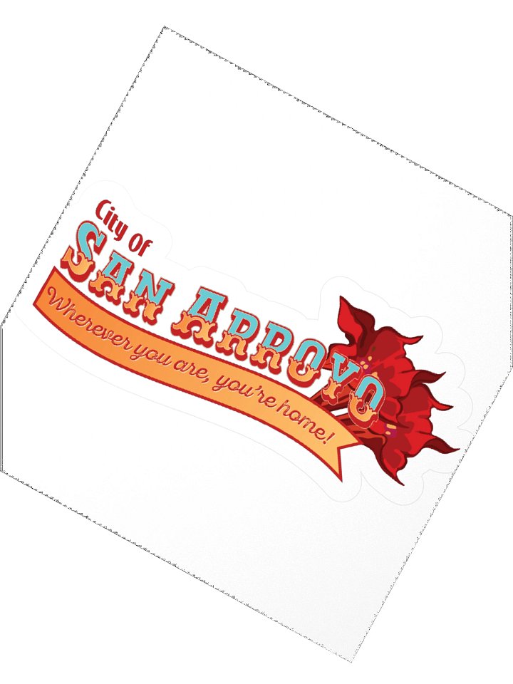 City of San Arroyo 70s-style City Logo Sticker product image (5)