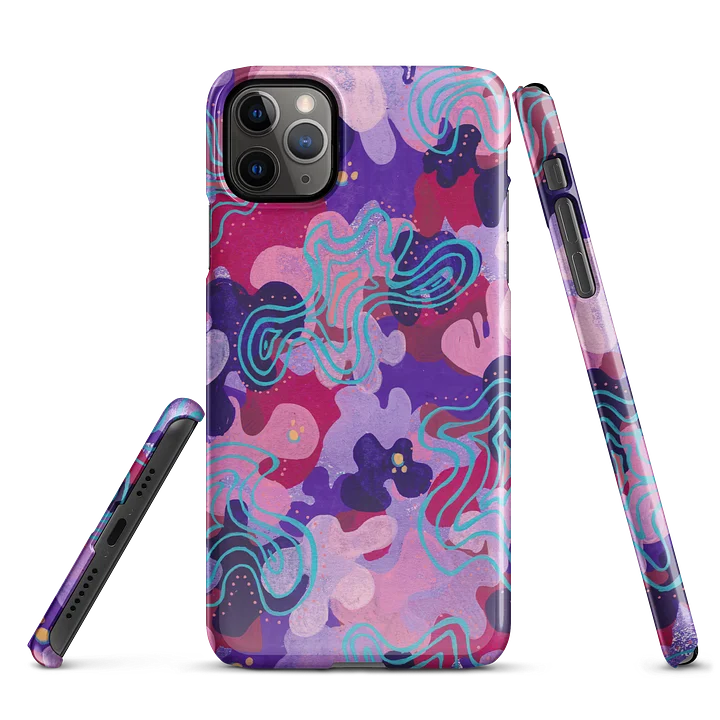 Purple Blobs iPhone case product image (5)