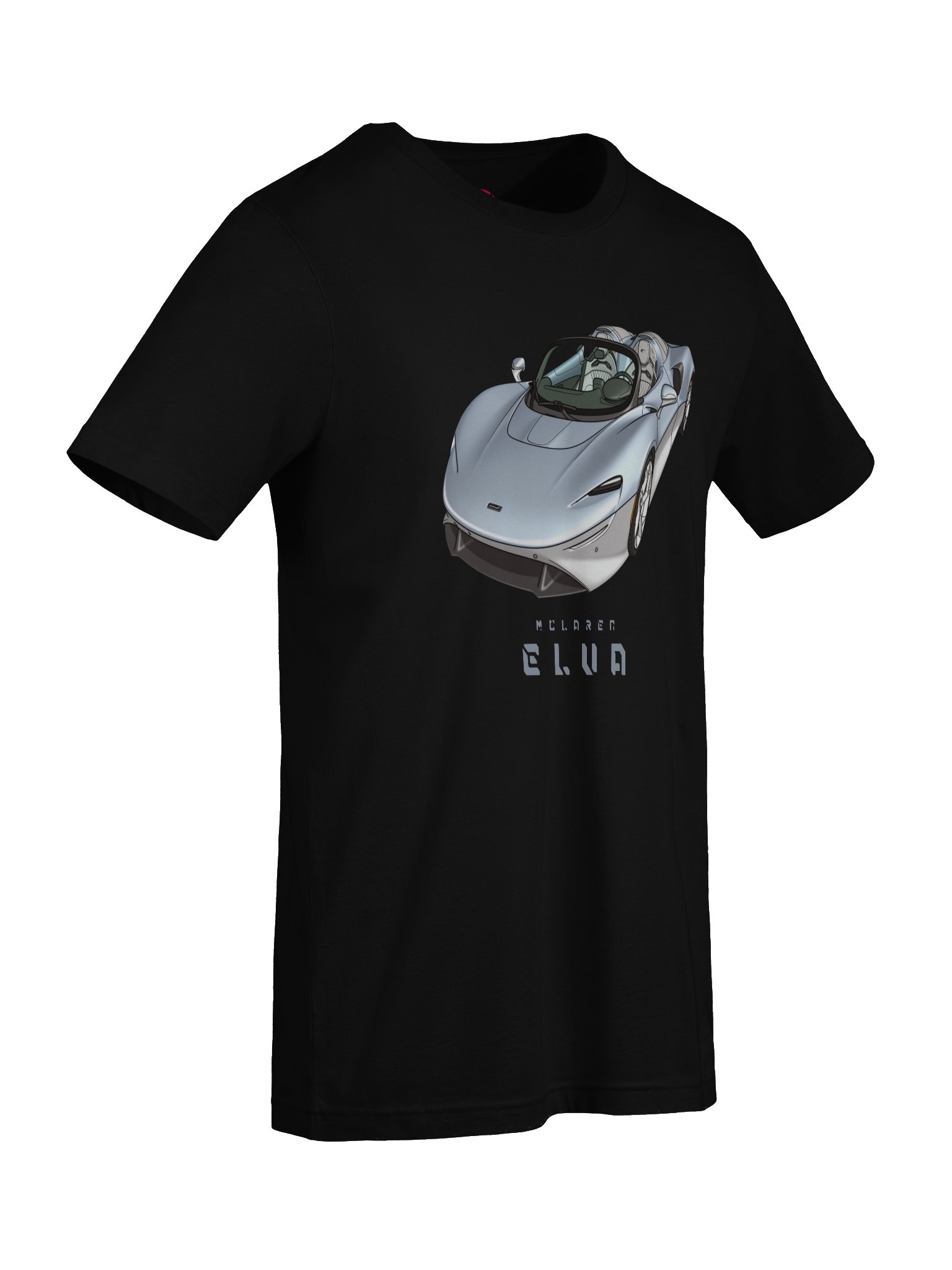 Supernova Silver and Polaris Blue McLaren Elva Shirt (Retro, Sketch, Silhouette) product image (73)