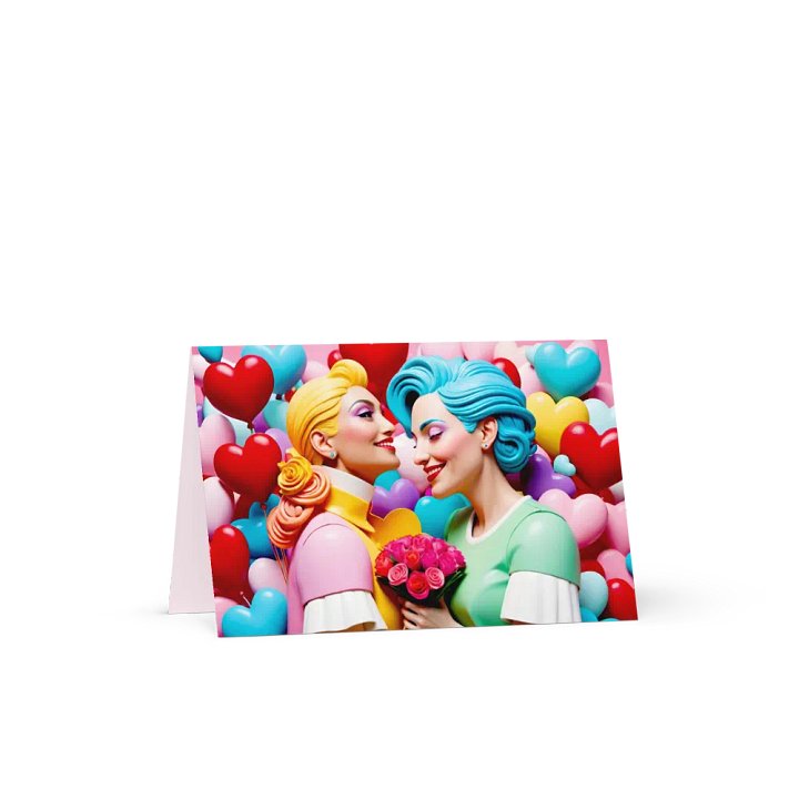 Lesbe Valentines, Happy in Love Card product image (1)