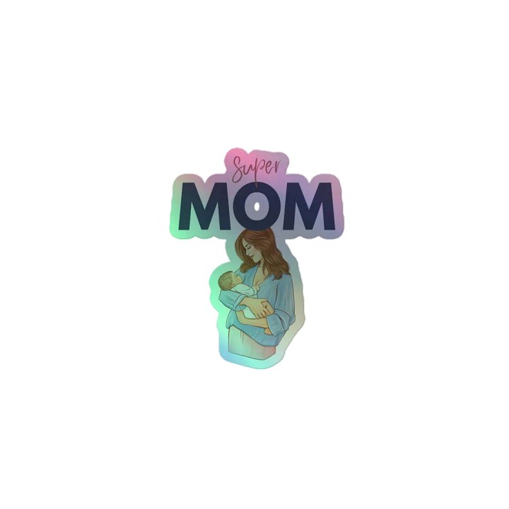 Super Mom Holographic Sticker Sheet product image (1)