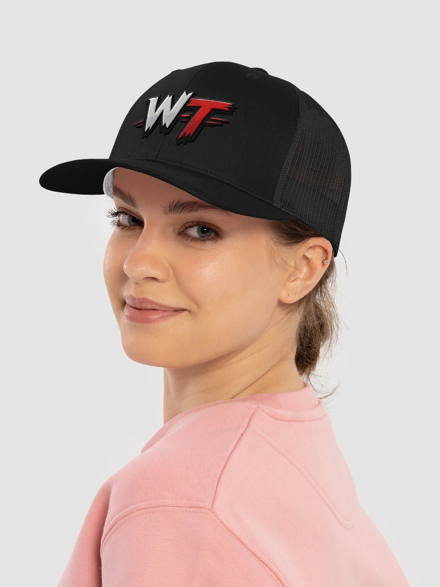 WrestleTapes Black Trucker Hat product image (4)