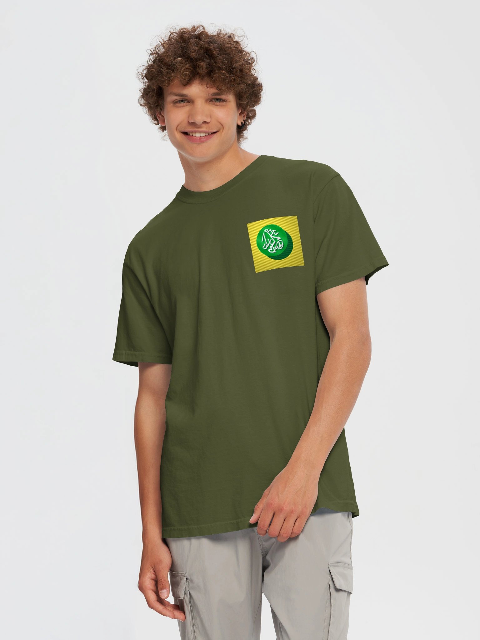 ZURC LOGO Yellow+Green Embroidered/Printed Tee product image (105)