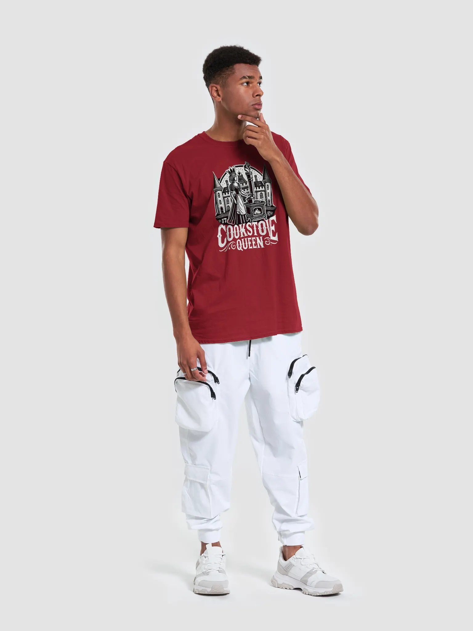 Unisex Cotton Teeshirt - Cookstove Queen Logo product image (5)