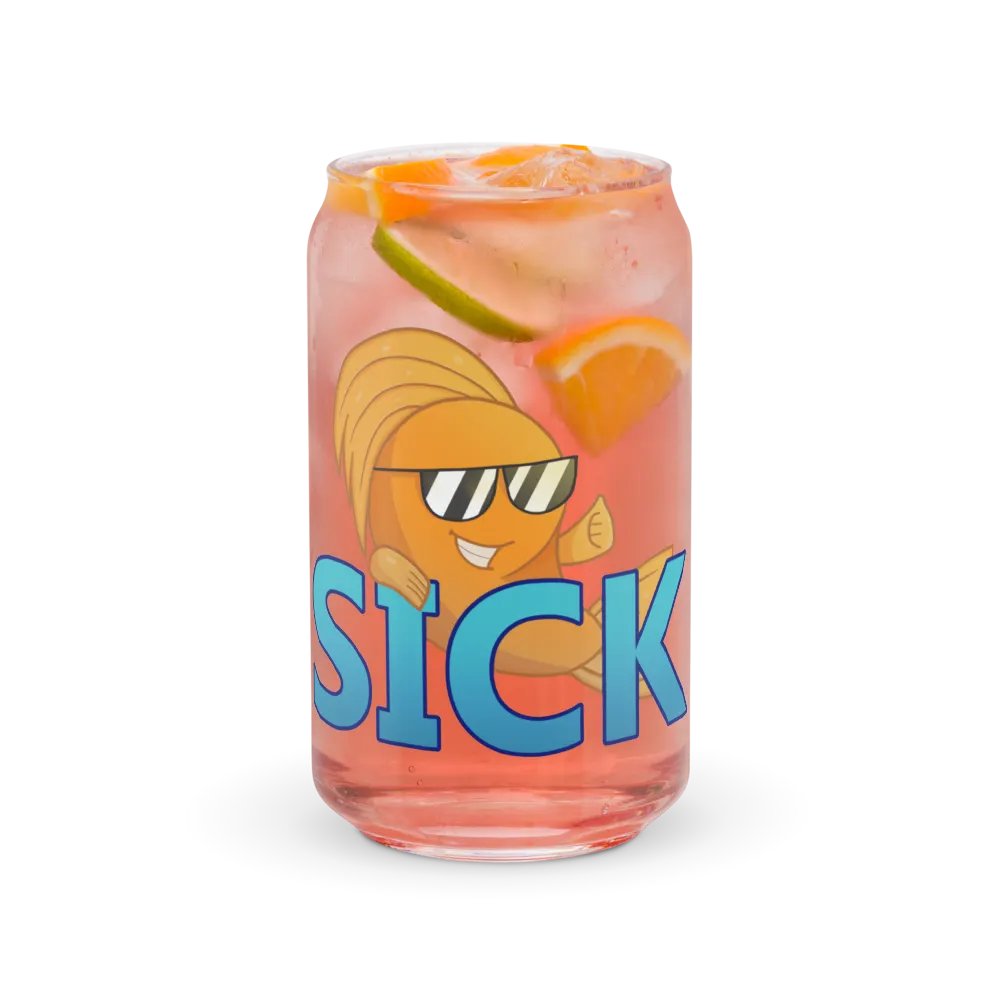 Sick Fish Glass With Lid product image (7)