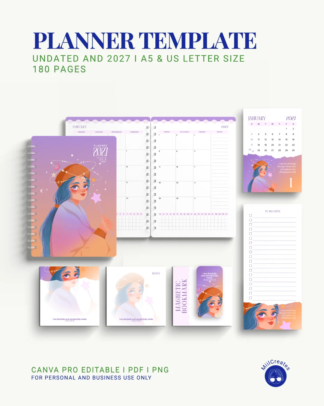 2027 & Undated Planner Template (Bundle) product image (5)