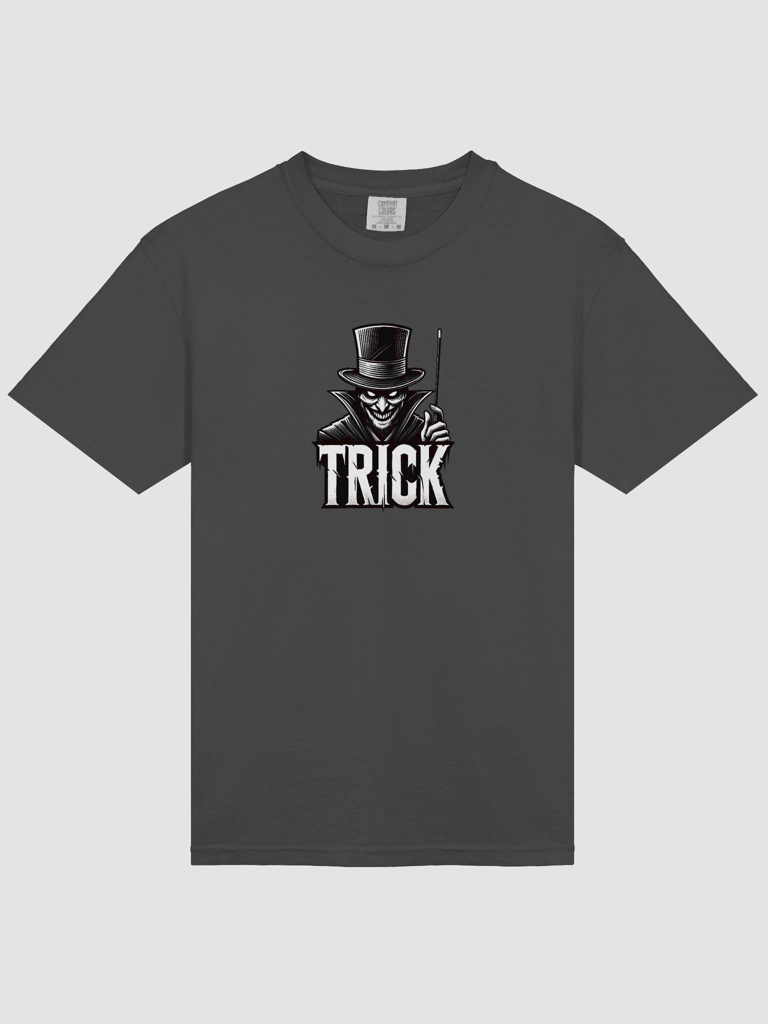 Trick Top Hat Villain Spooky Tee - Cool Halloween T-shirts product image (3)