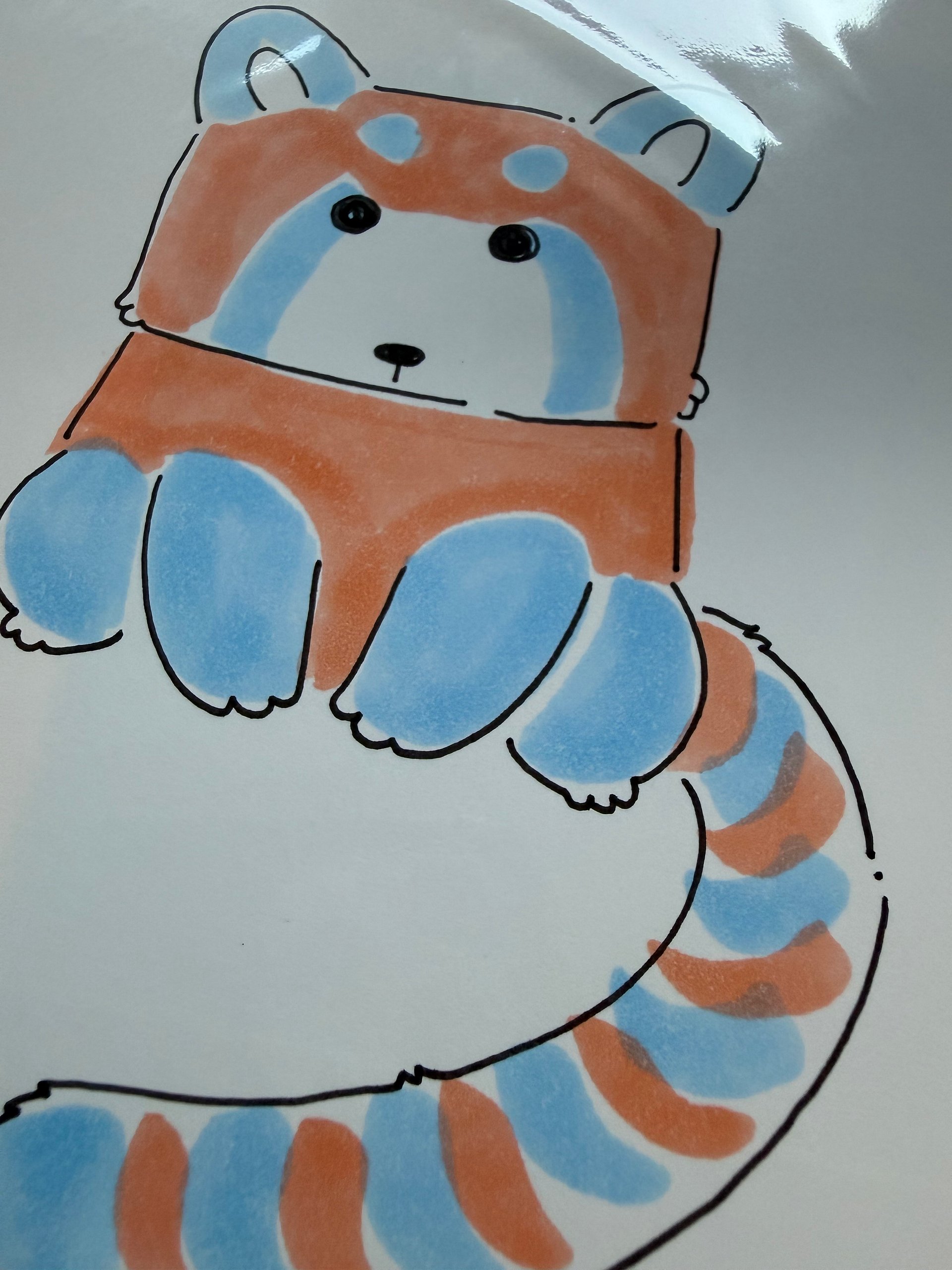 Red Panda Dude Original Artwork product image (1)