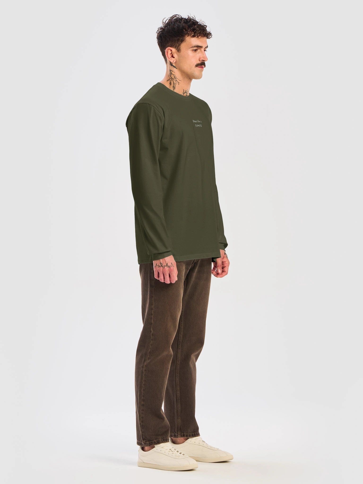 Unisex cotton Long sleeve (army green) product image (7)