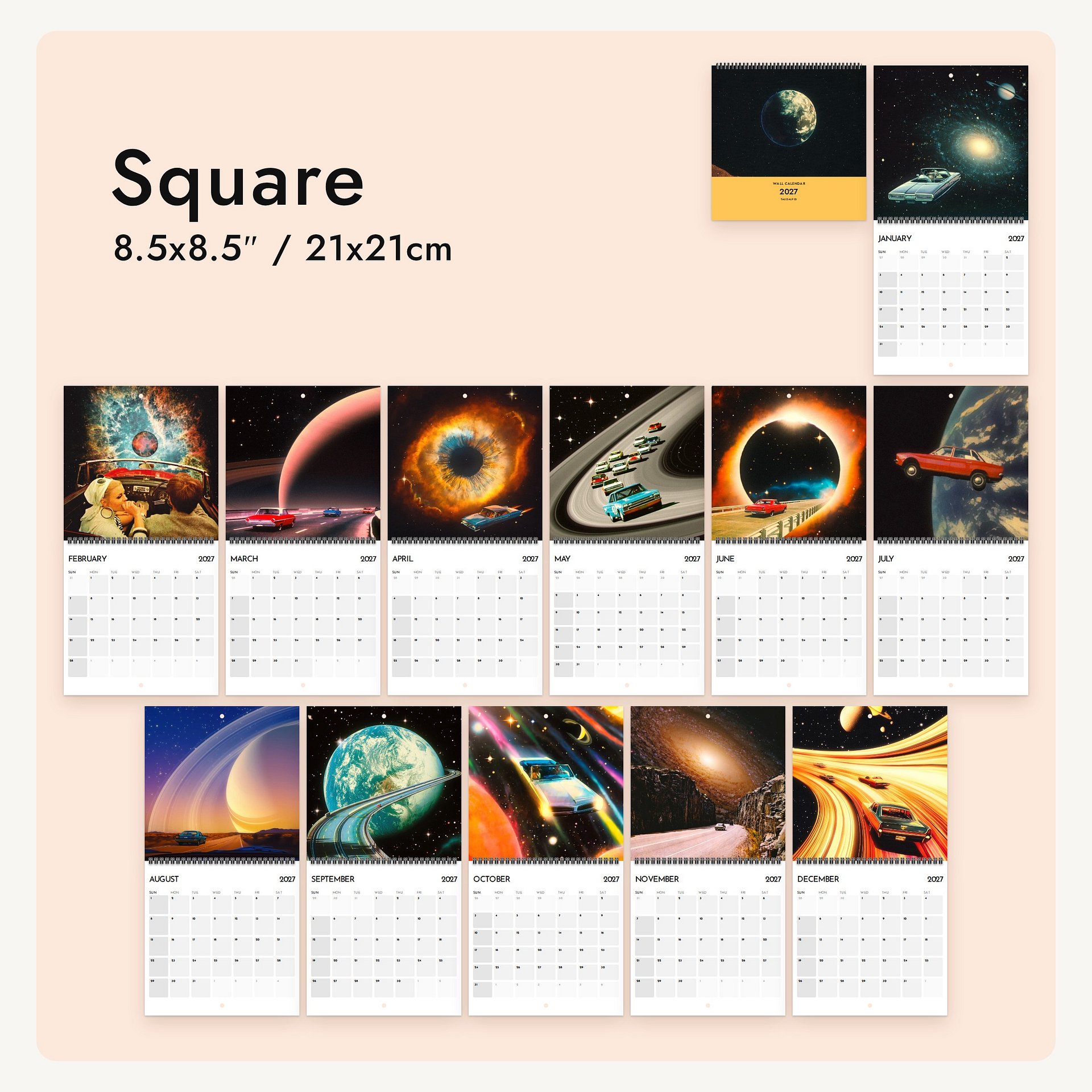Intergalactic Road Trips 2027 Calendar product image (12)