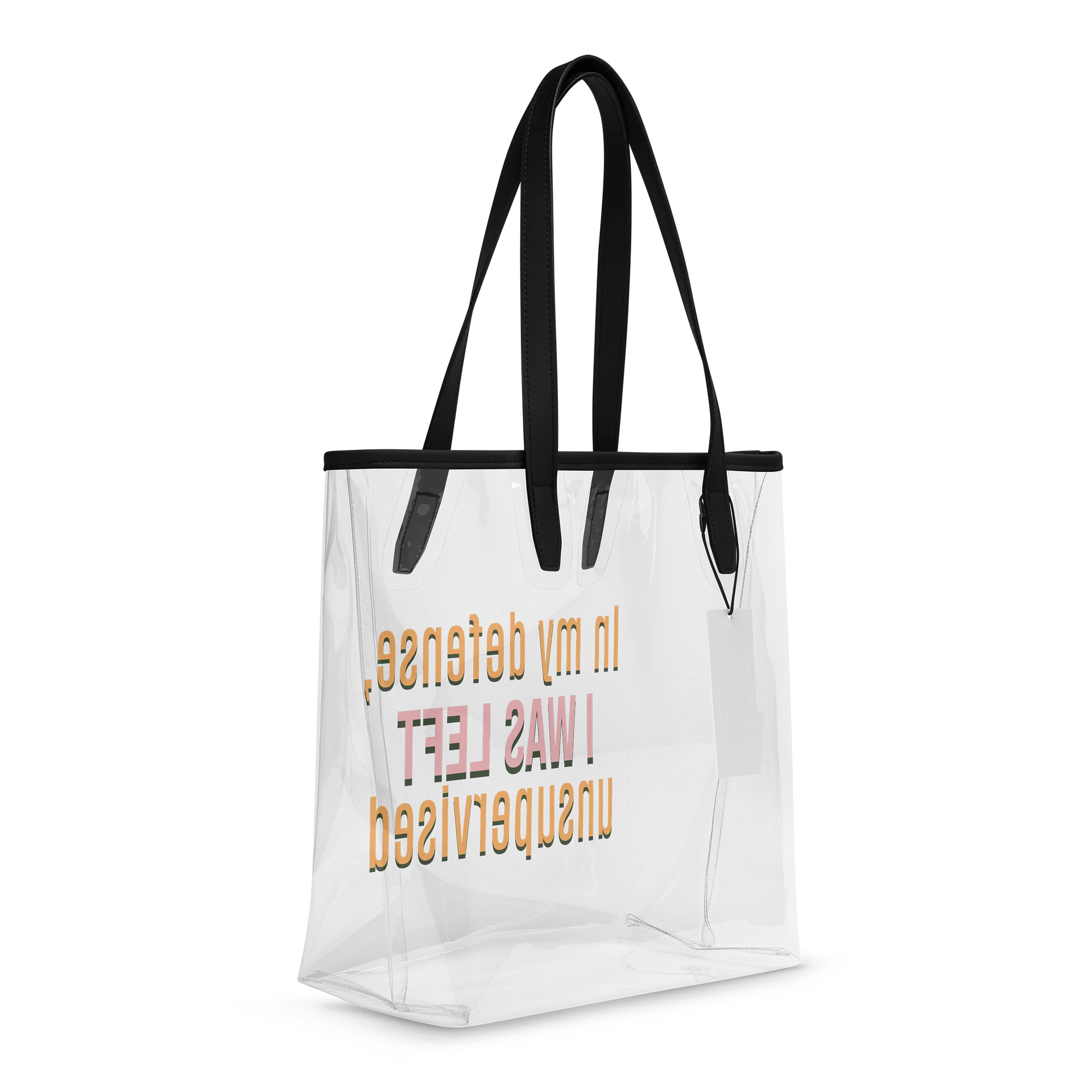 "Unsupervised" Clear Tote Bag product image (7)