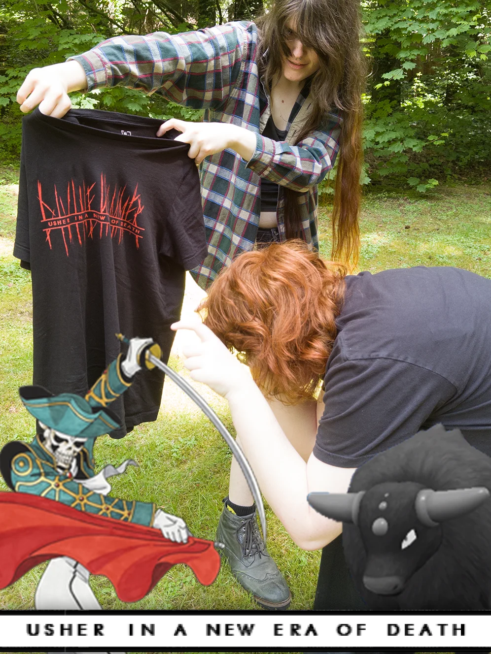Logo Slit T-Shirt - Divine Hammer [Black] product image (7)