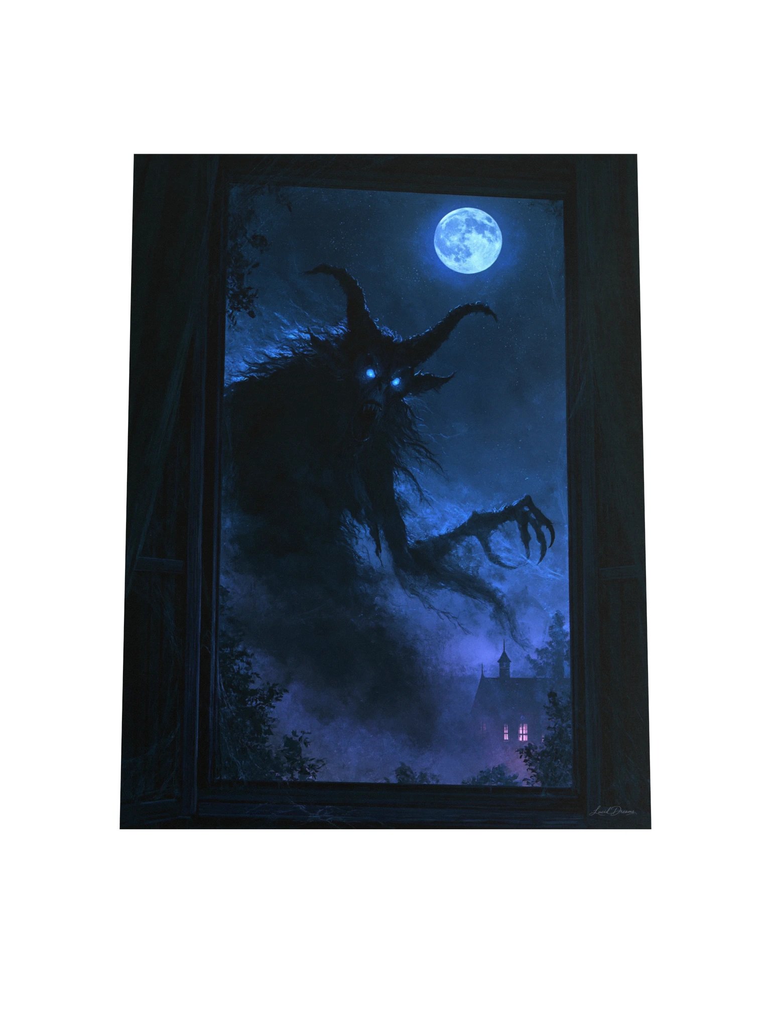 Window Creature Art Print — The Visitor at the Window product image (8)