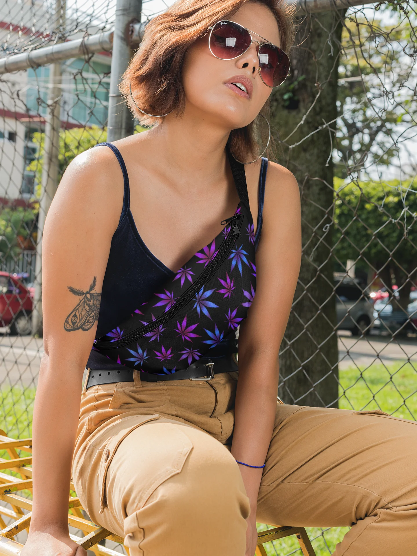 Cosmic Leaf Glow - Fanny Pack product image (1)