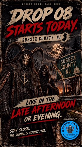 DROP 08 STARTS TODAY.

The wait is over. Oct. 25, 2026

The Devil and the Reaper are moving through Sussex County, NJ and the...