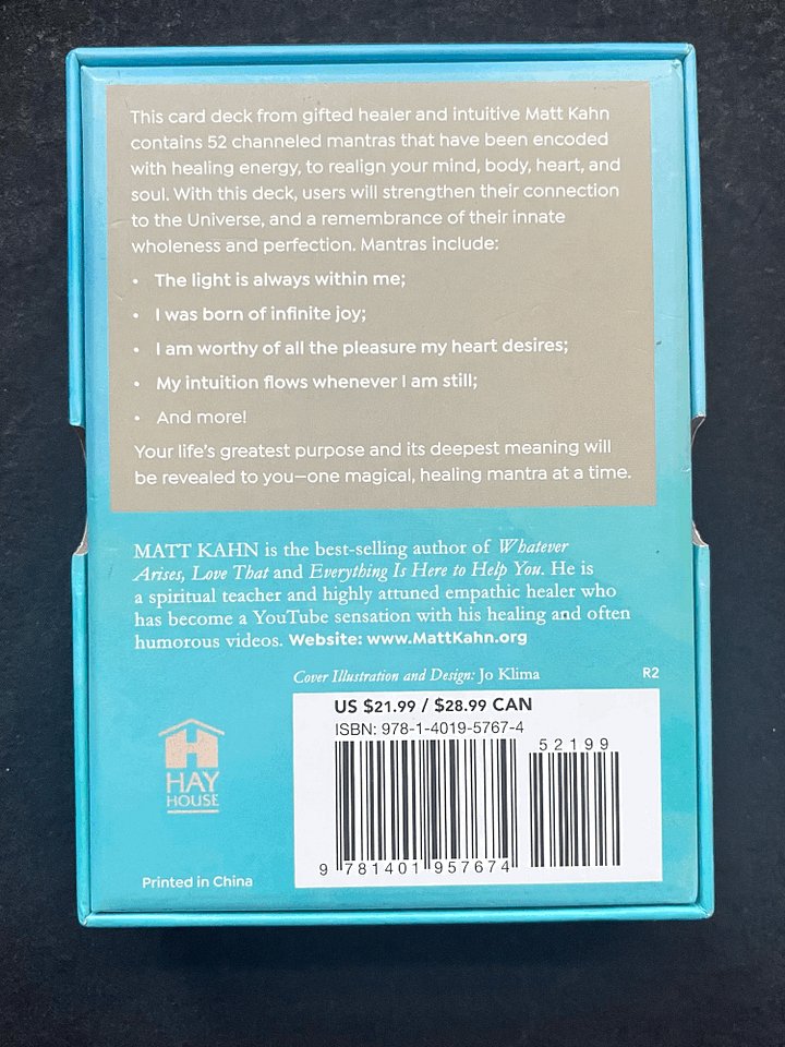 healing mantra oracle deck by matt kahn product image (2)
