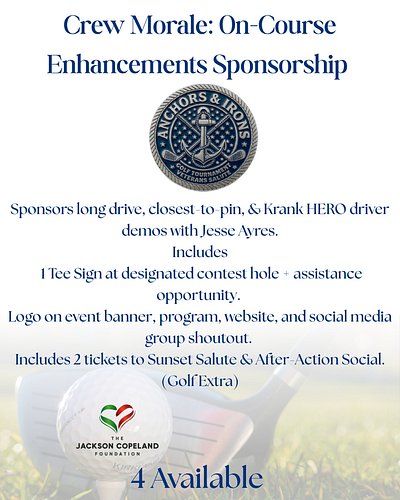 Great golf, live music, and unbeatable tournament vibes—all for an incredible cause. 🙌
As we get closer to the Anchors and Ir...