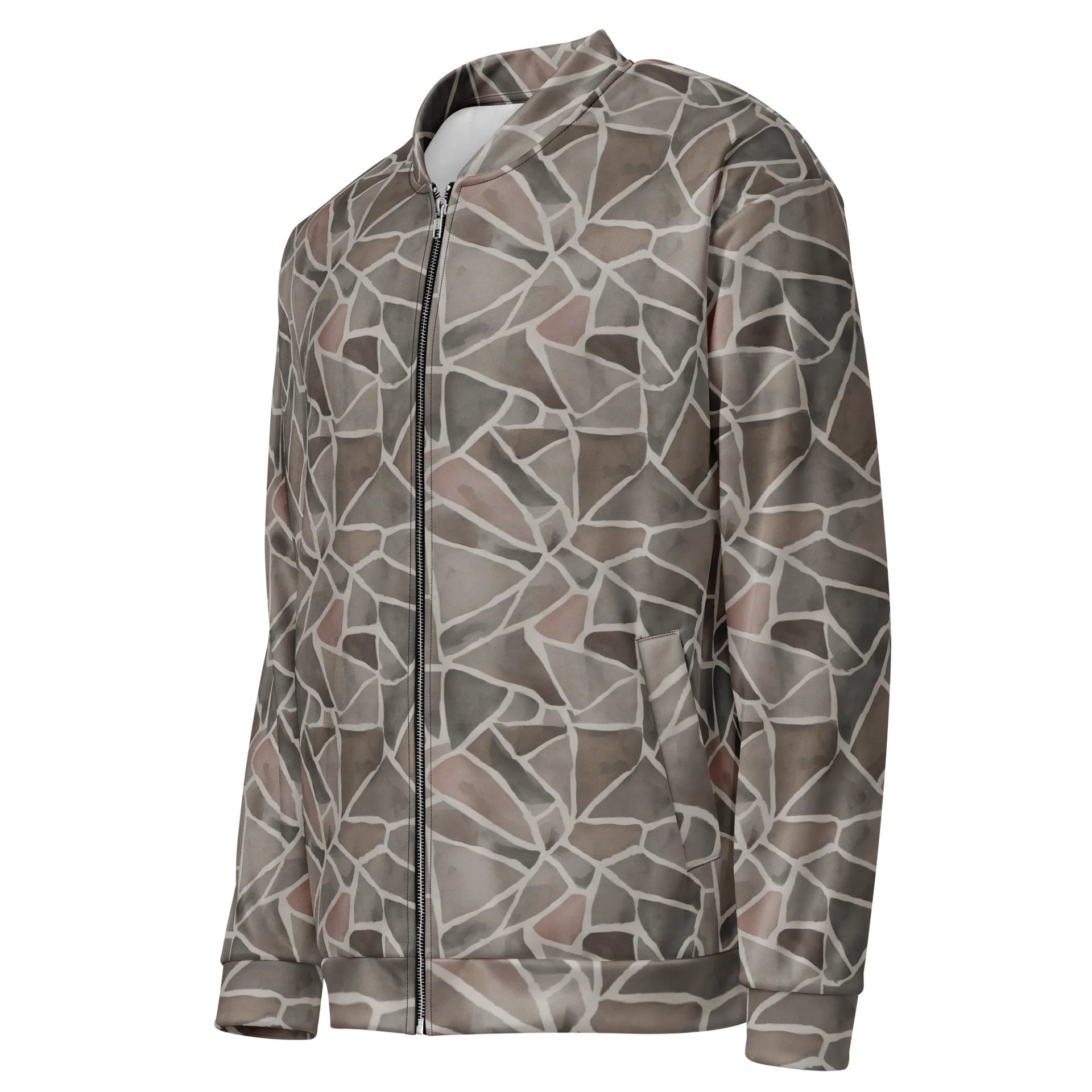 Rock Pattern Bomber Jacket product image (3)