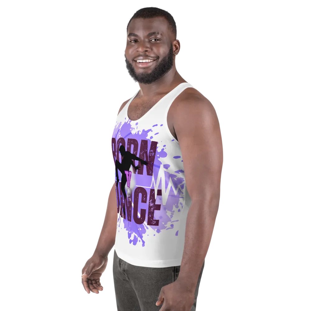 Born to Dance His Silhouette Energetic Vibes Full Print Tank product image (6)
