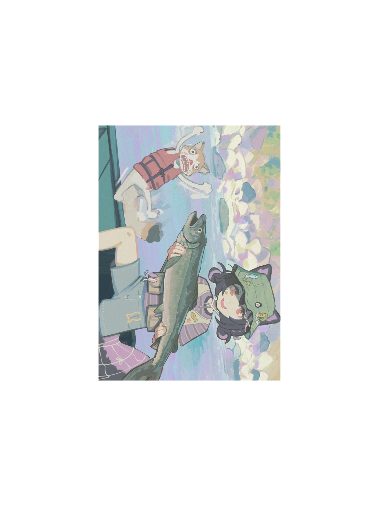 Big Catch! Art print product image (1)