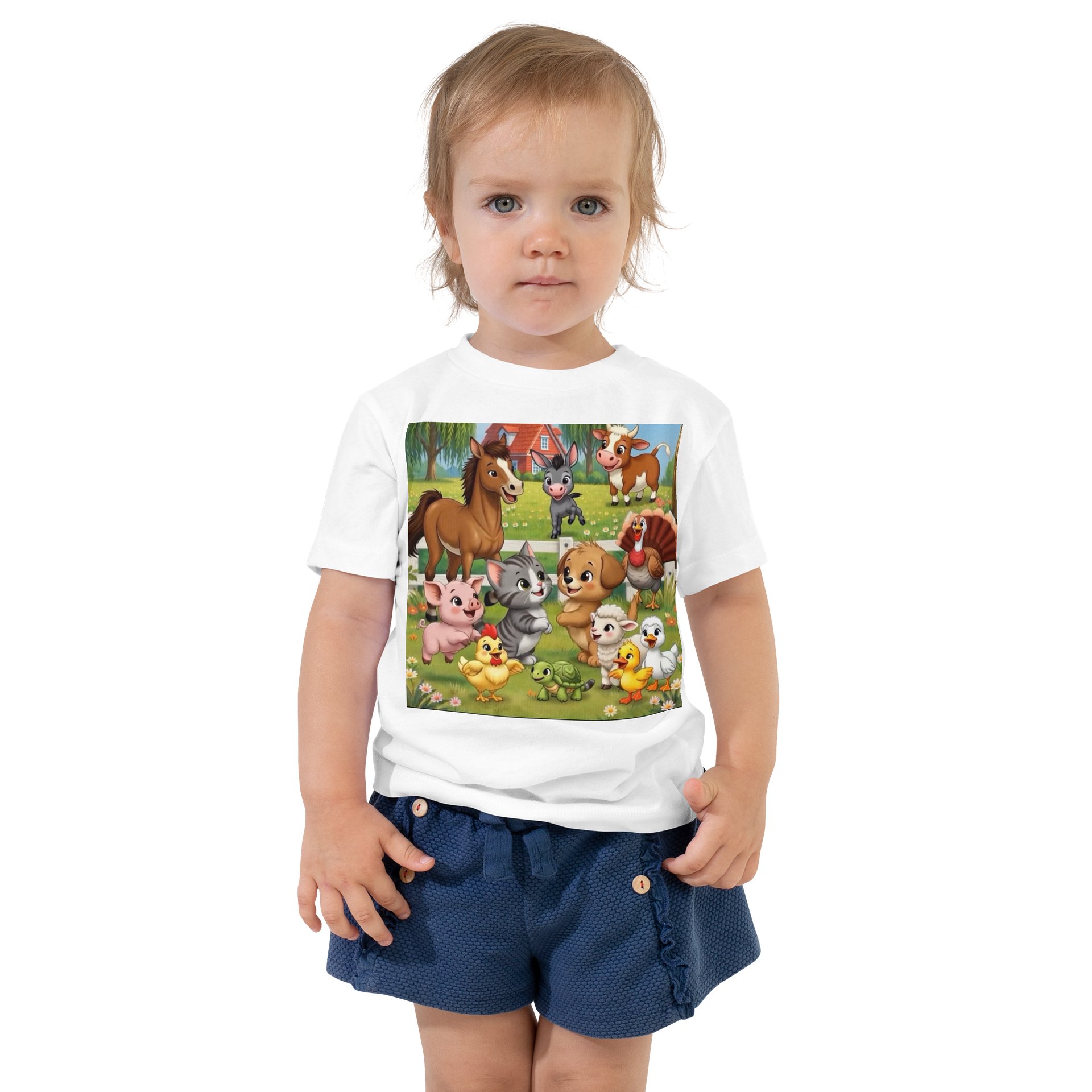 Cute Farm Animals Children’s T-shirt product image (1)