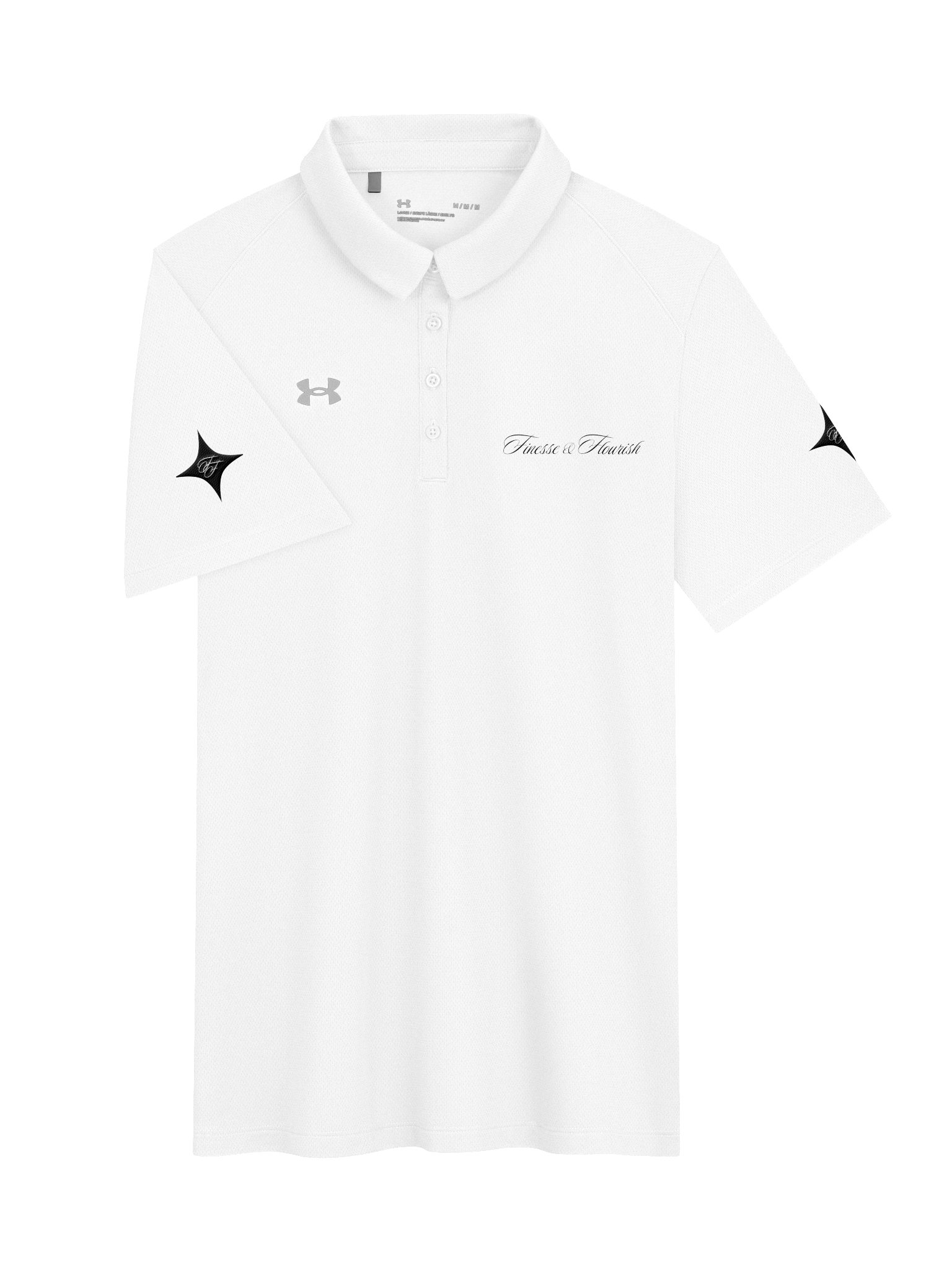 F&F Script x Under Armour® Women's Polo Shirt (WHT) product image (27)
