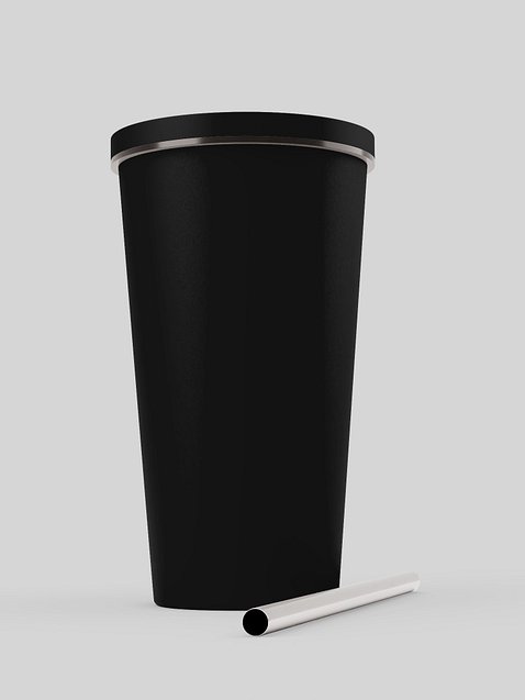Photo showing Insulated Tumbler with a Straw
