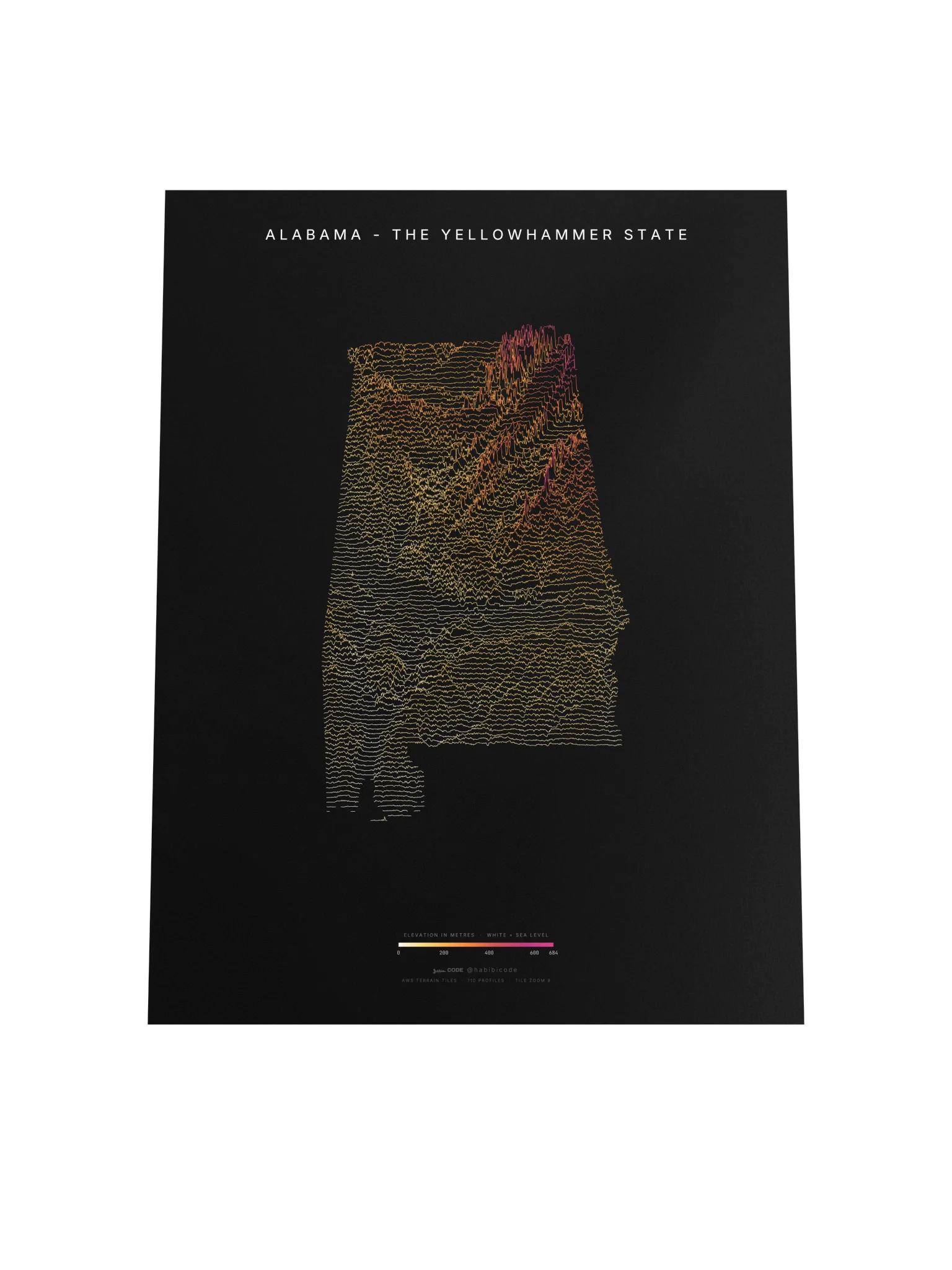 Ridgeline Poster - Alabama product image (4)