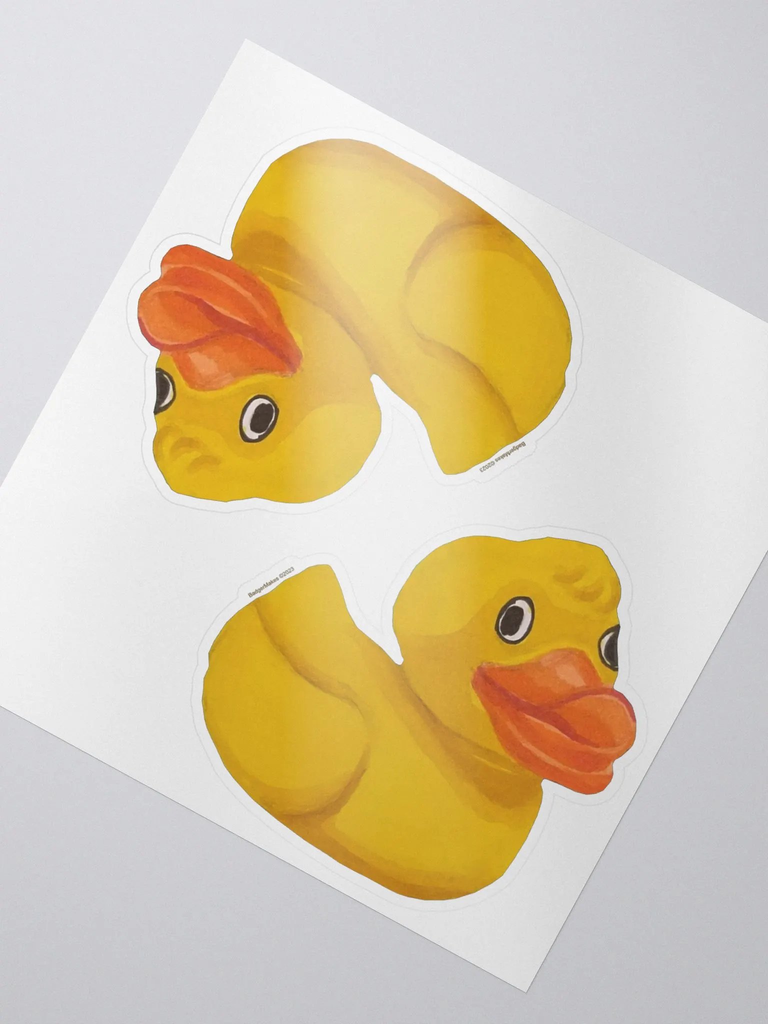 Yellow Ducky - 2 Stickers product image (2)