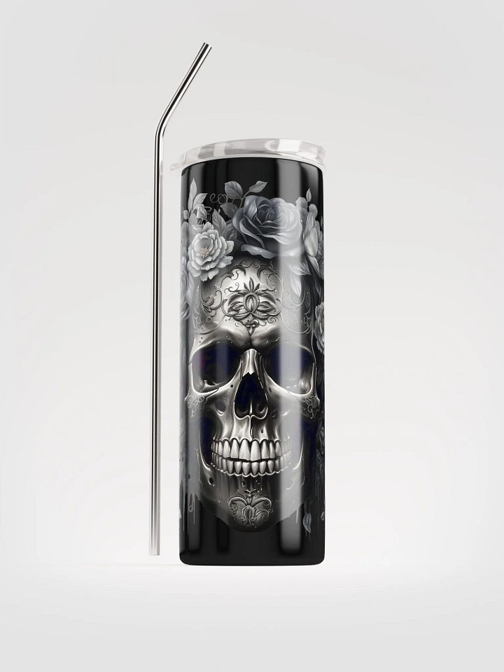 Black Floral Skull product image (1)