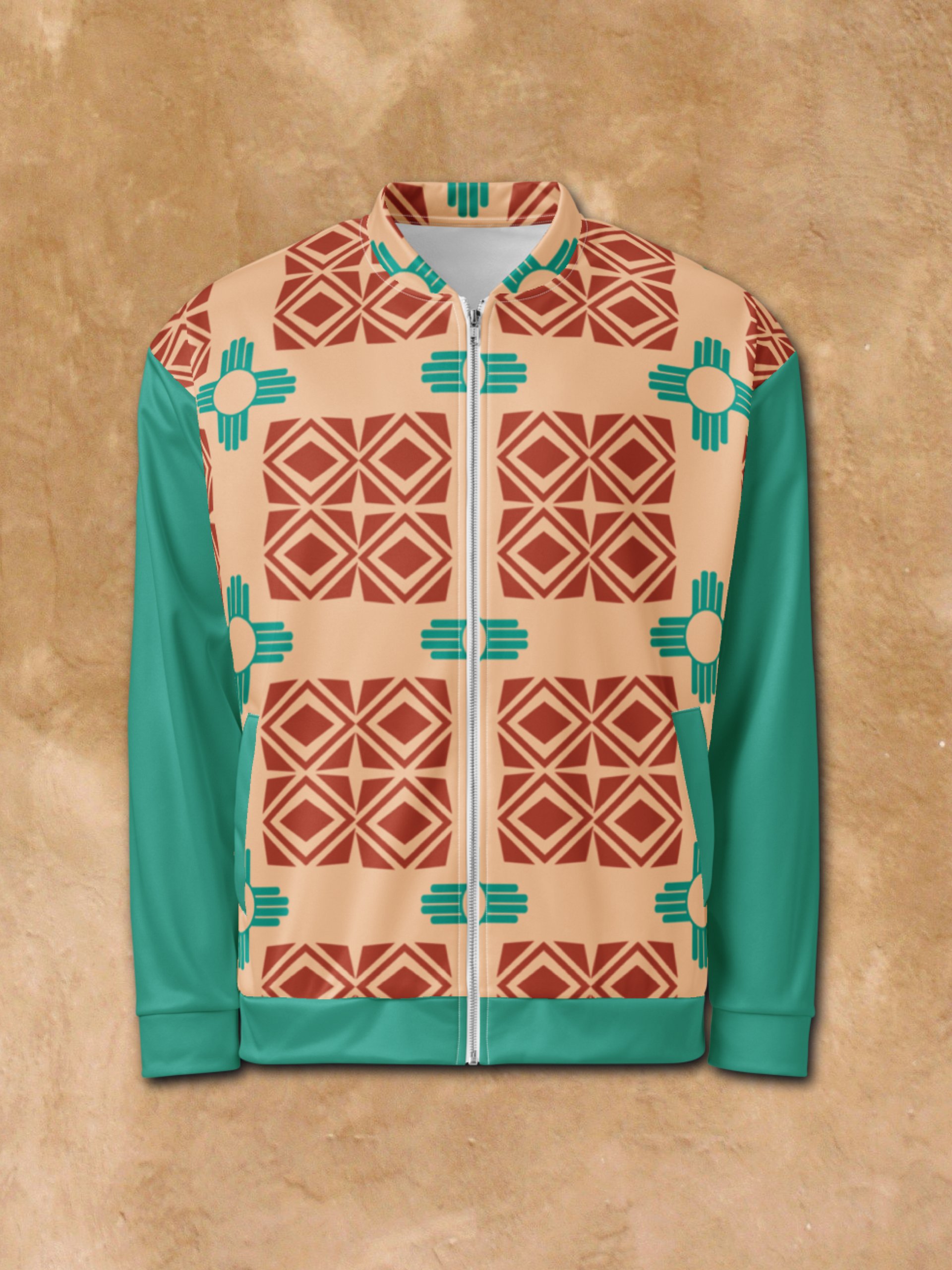New Mexico Zia Symbol Bomber Jacket product image (1)
