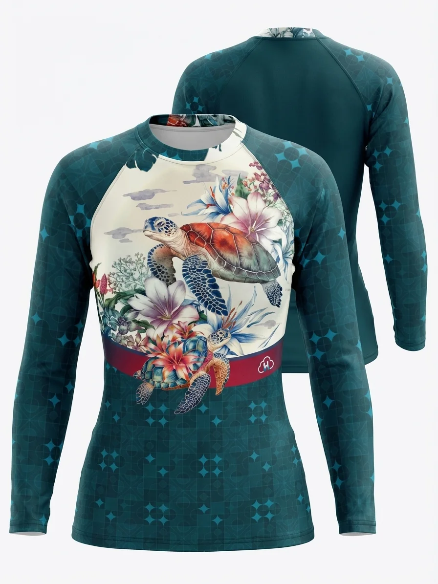 Turtle-Women's Rash Guard product image (3)