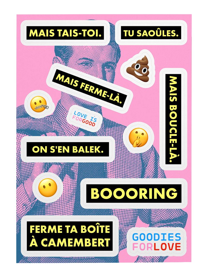 11 stickers silence • planche A5 product image (1)