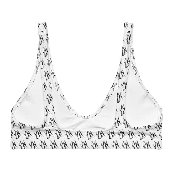 YN Checker Print Recycled Bikini Top product image (2)