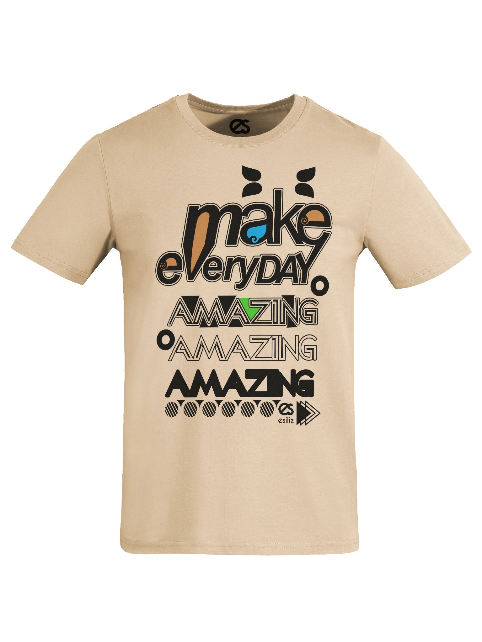 Make Everyday Amazing Organic Tee Black Ink product image (4)