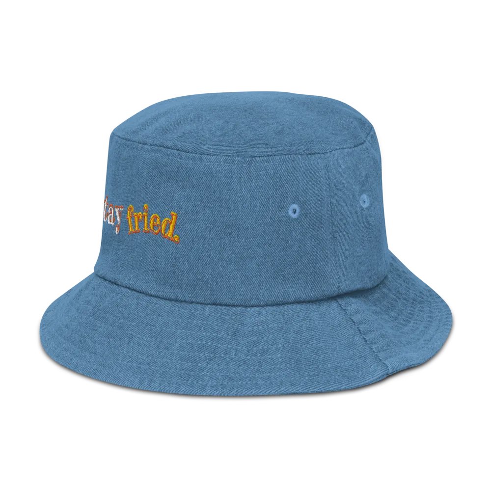 STAY FRIED denim bucket hat product image (31)