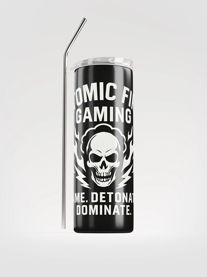 🥤 Atomic Fire Gaming Skinny Tumbler – “Detonation Protocol” Edition product image (1)