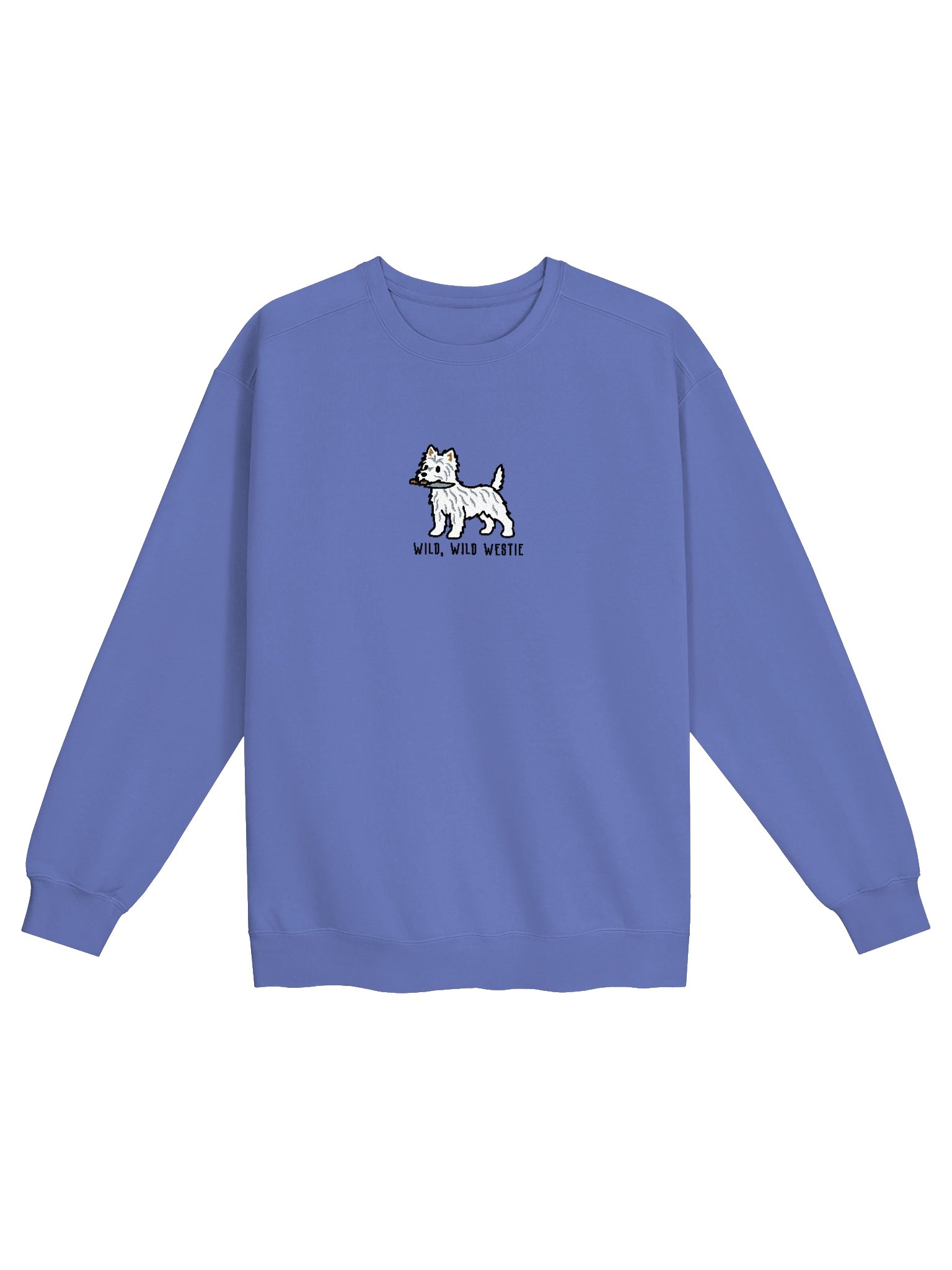 Wild, Wild Westie Funny Chibi-Style Embroidered Premium Sweatshirt for West Highland White Terrier Owners product image (9)
