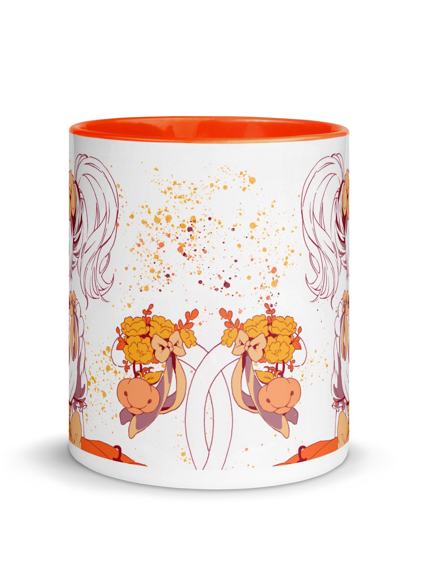 Fall 2025 ♥Pumpkabell♥ Waifu Mug [ORANGE EDITION] product image (2)