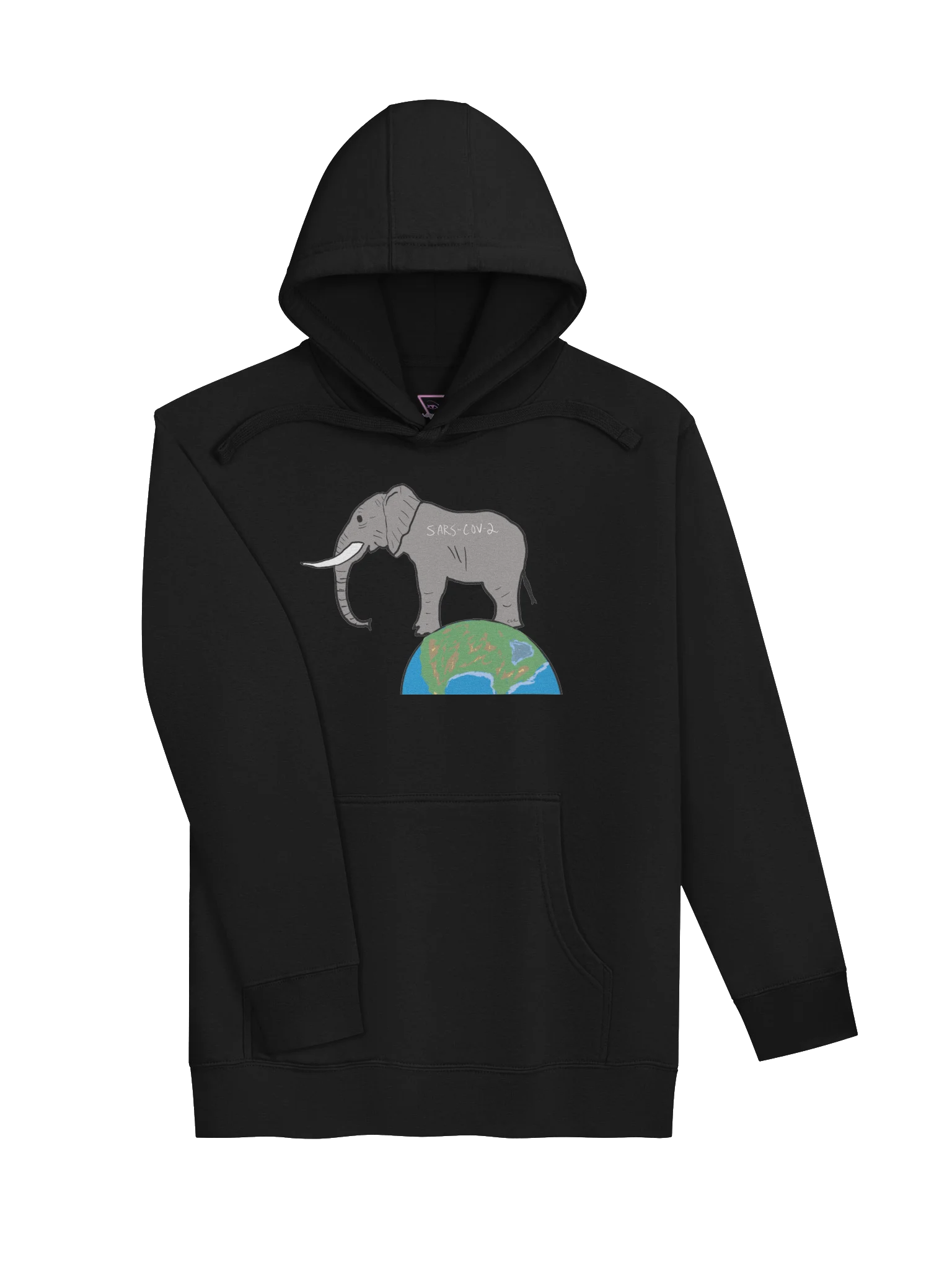 Elephant In The Room hoodie (covid) product image (3)