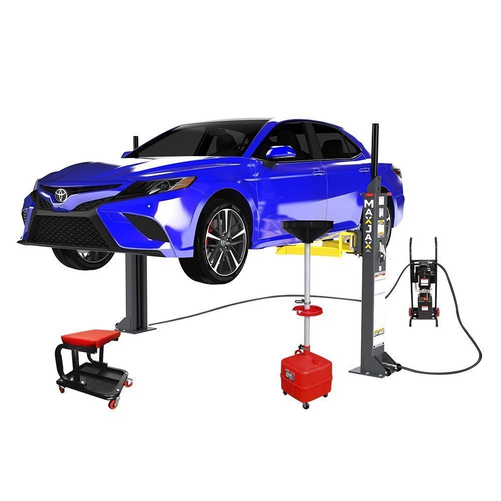 MaxJax M7K Portable Two-Post Car Lift - 7,000-Lb Capacity product image (1)