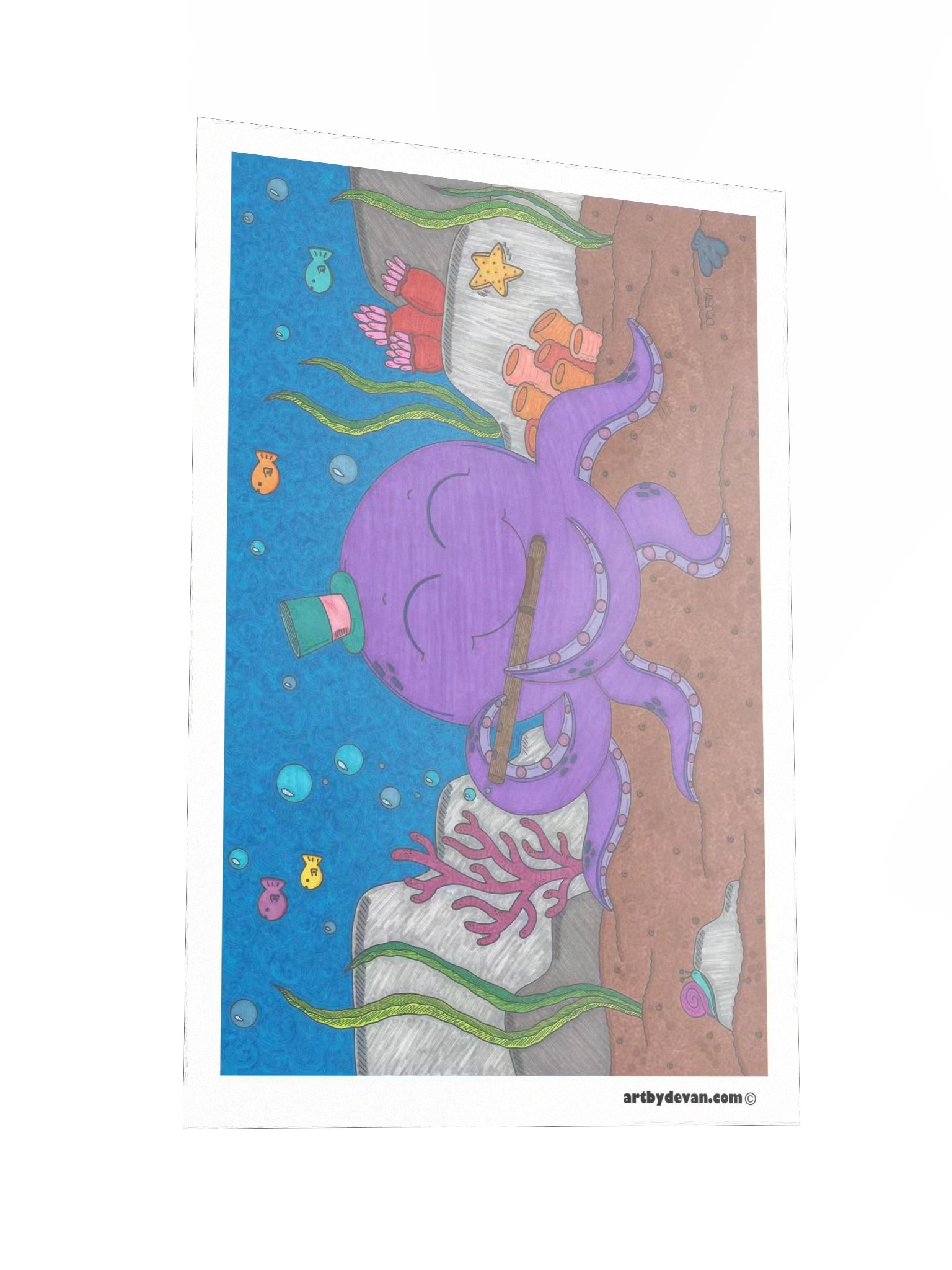 Art Print: Tentacle Tidal Tunes product image (2)