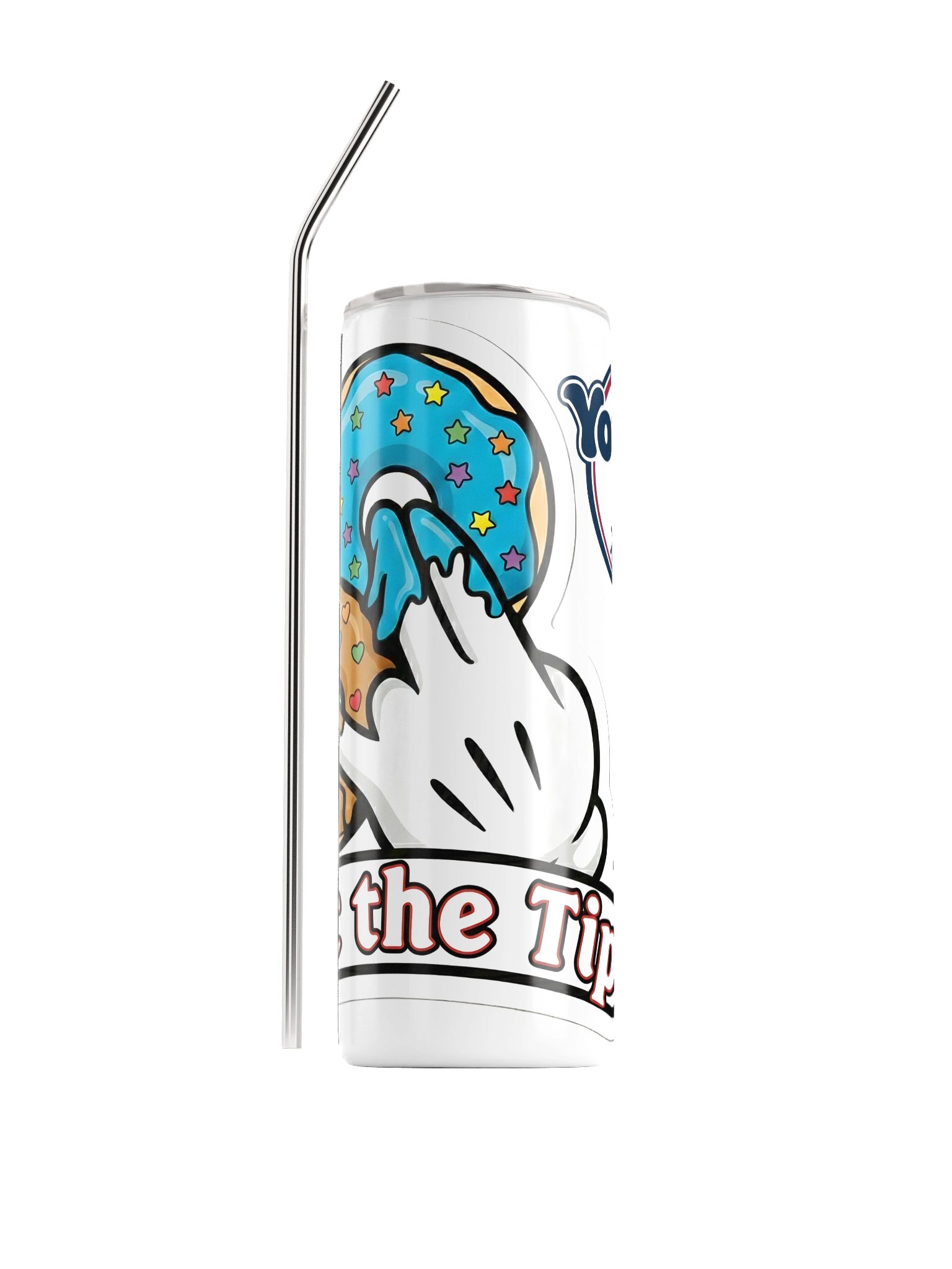 Just The Tip - Double Wall Stainless Steel Tumbler with Metal Straw product image (1)