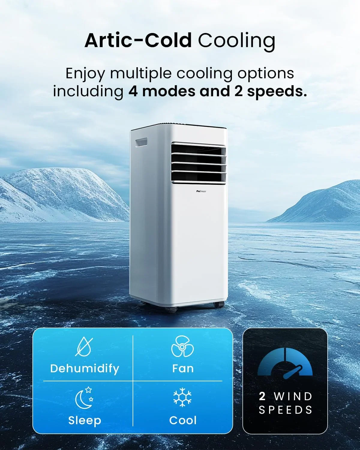 7000 BTU Portable Air Conditioner with Dehumidifier, Sleep Mode & Remote Control product image (9)
