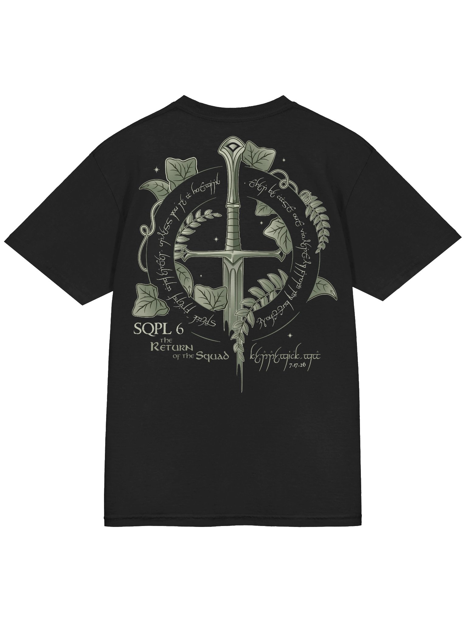 Squad of the Rings: SQPL 6 Tee Black product image (4)