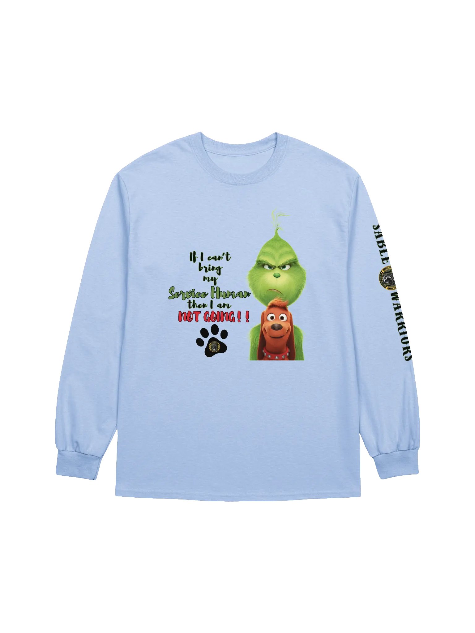 Sable Warriors Holiday Service Dog Long Sleeve: Helps Pair Veterans With A Service Dog product image (1)