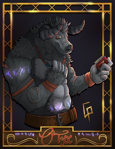 Finished commission for Grinderi of his boy O'Tyx. Thanks, my friend <3 #VGenComm